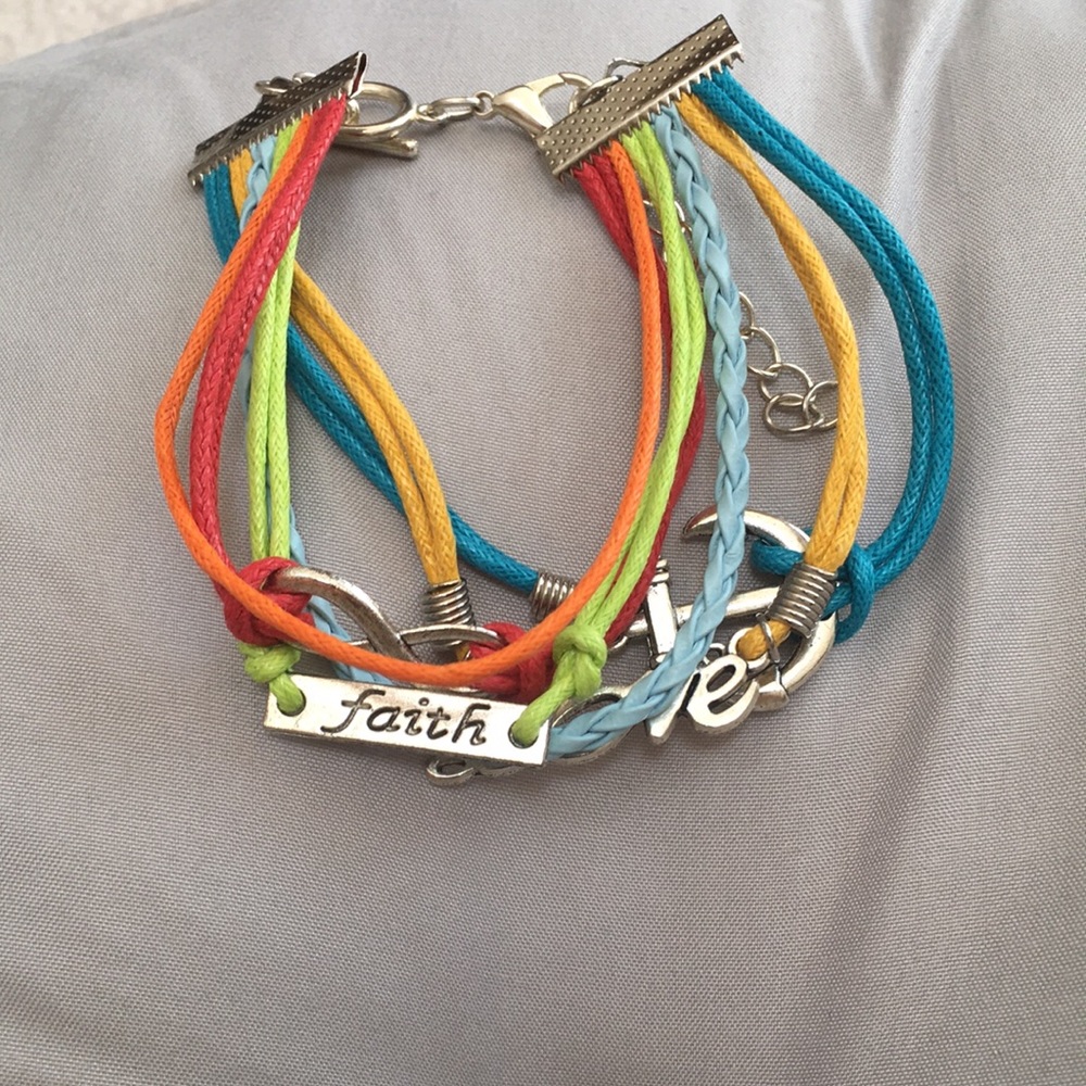 Faith/ love/ anchor Bracelet